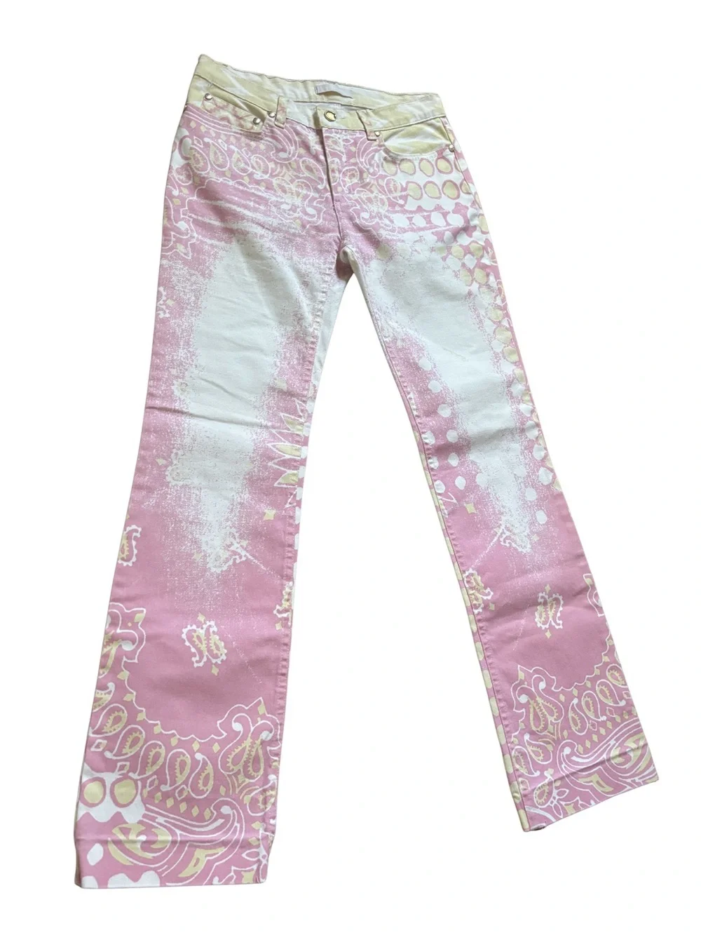 SOLD Roberto Cavalli SS2002/2003 Paisley Print Jeans - Picture 4 of 6